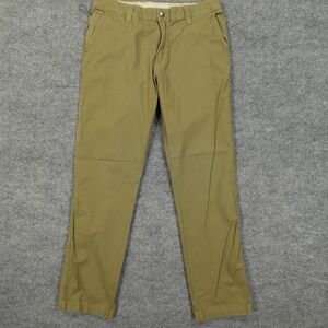 Columbia Pants Mens 34x34 Green Regular Fit Stretch Chino Outdoor Hiking